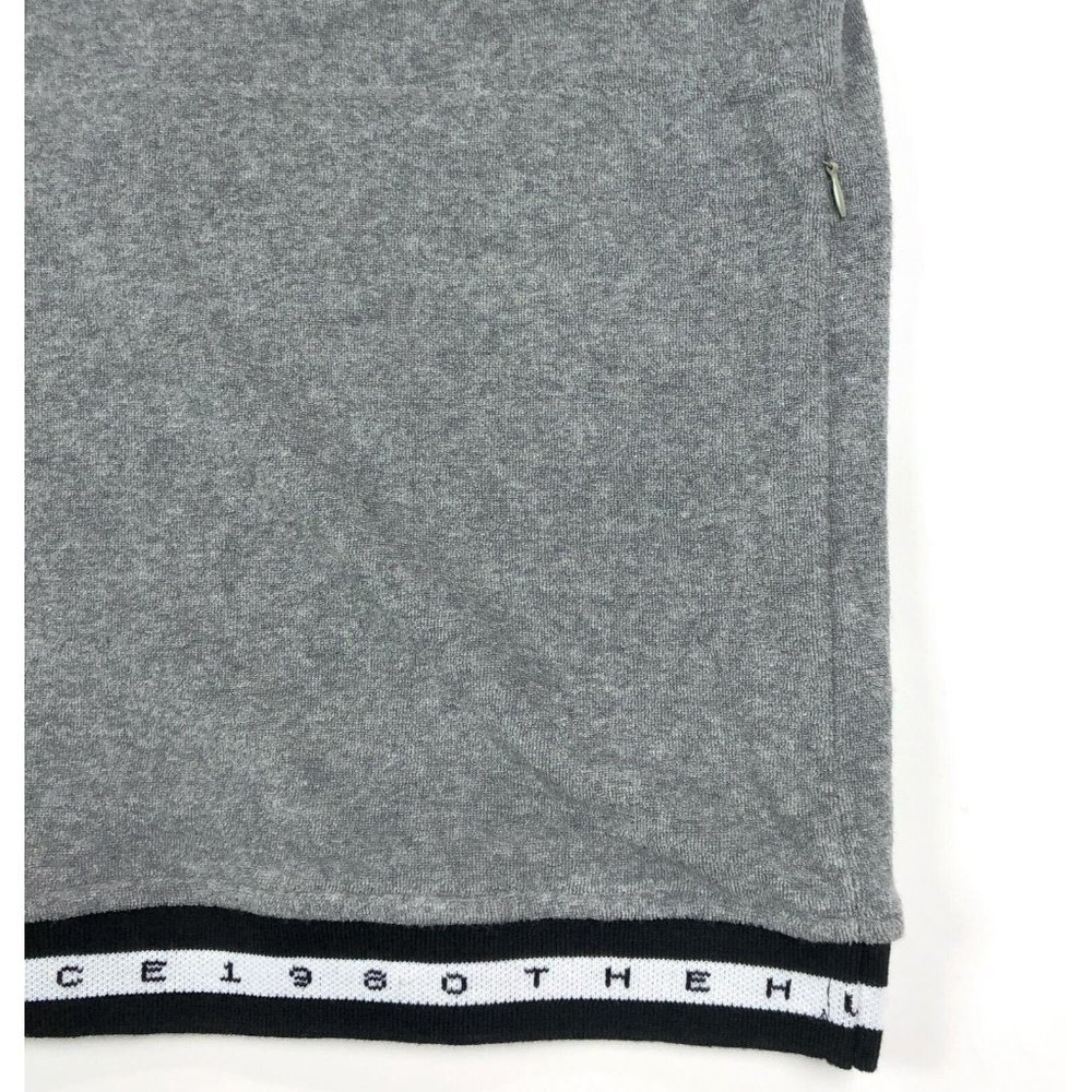 The Hundreds Marvin Mens Large Short Sleeve Hoodie Sweatshirt Gray Terry Cloth - Picture 2 of 12